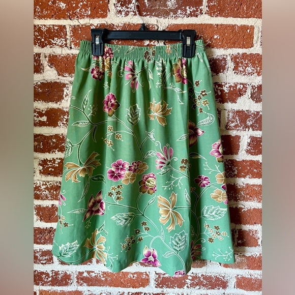 Blair green midi floral skirt - Picture 1 of 4